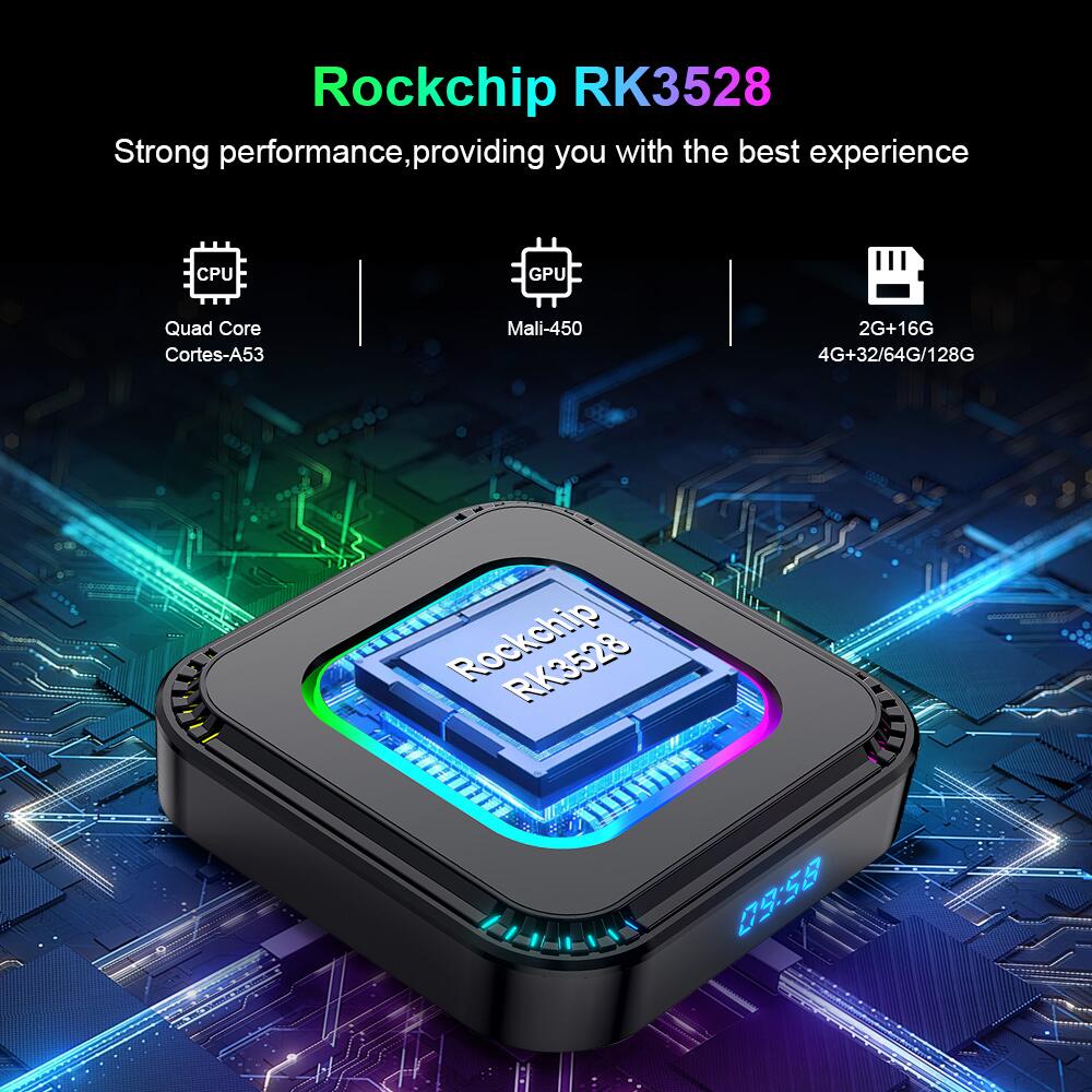 HK1 K8 RockChip RK3528 caja IPTV fábrica de fabricantes de China