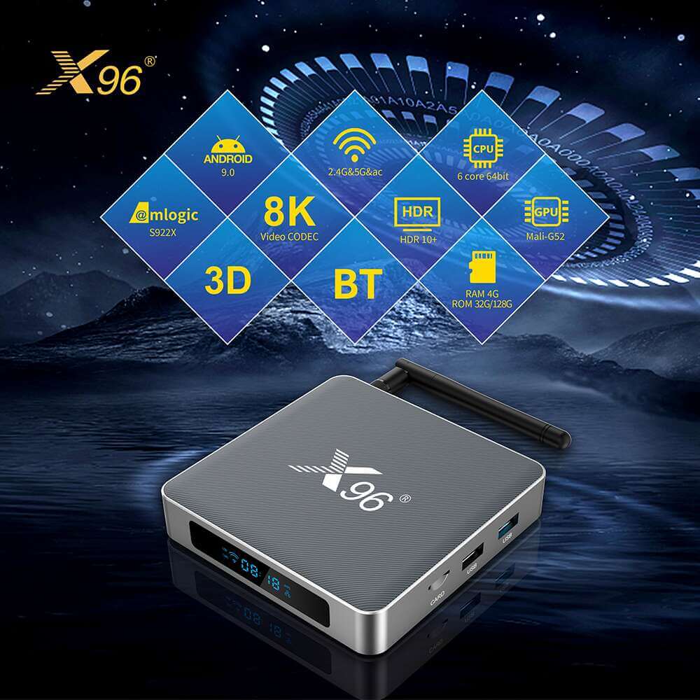 X96 X9 Amlogic S922X streaming player China manufacturer OEM