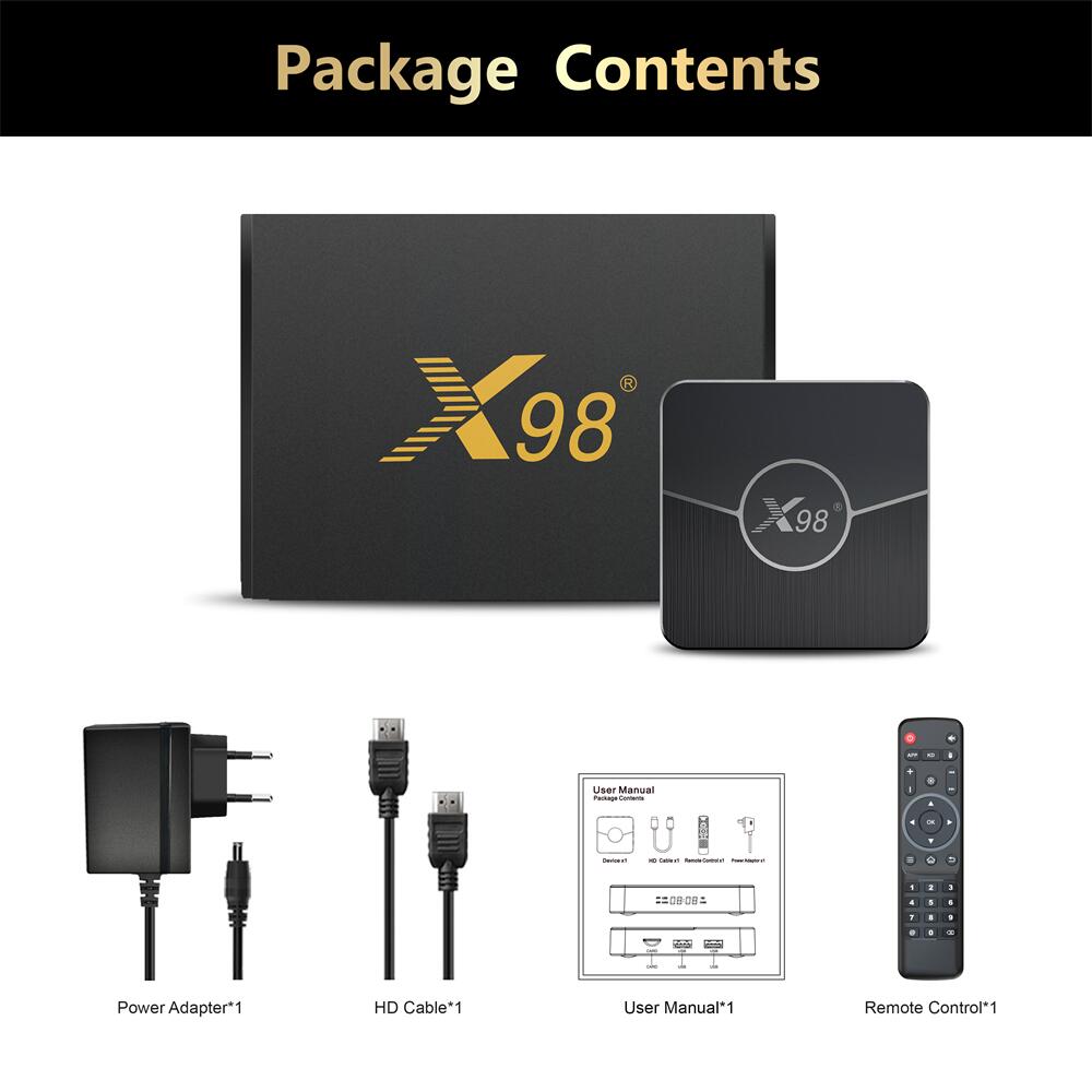 X98Plus Amlogic S905W2 android tv box China manufacturer ODM