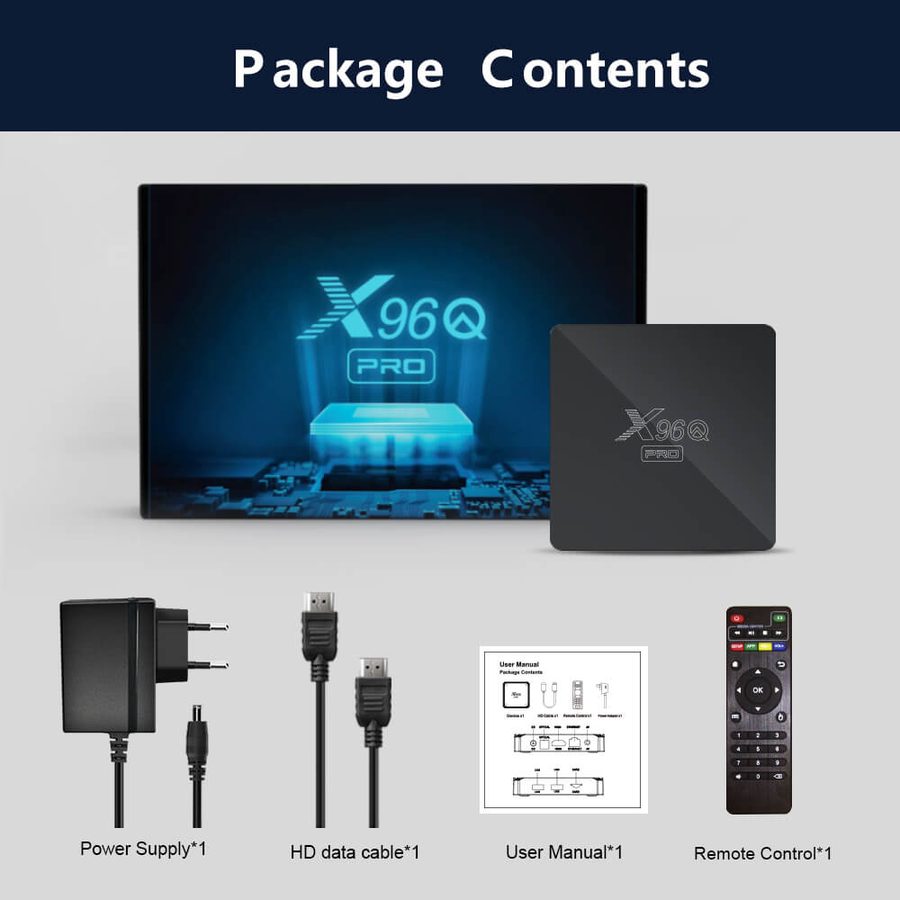 X96Q Pro Allwinner H313 android tv box China manufacturer