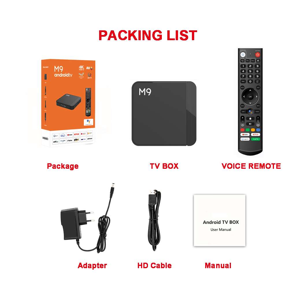 M9 Amlogic S905y4 android tv box China manufacturer factory