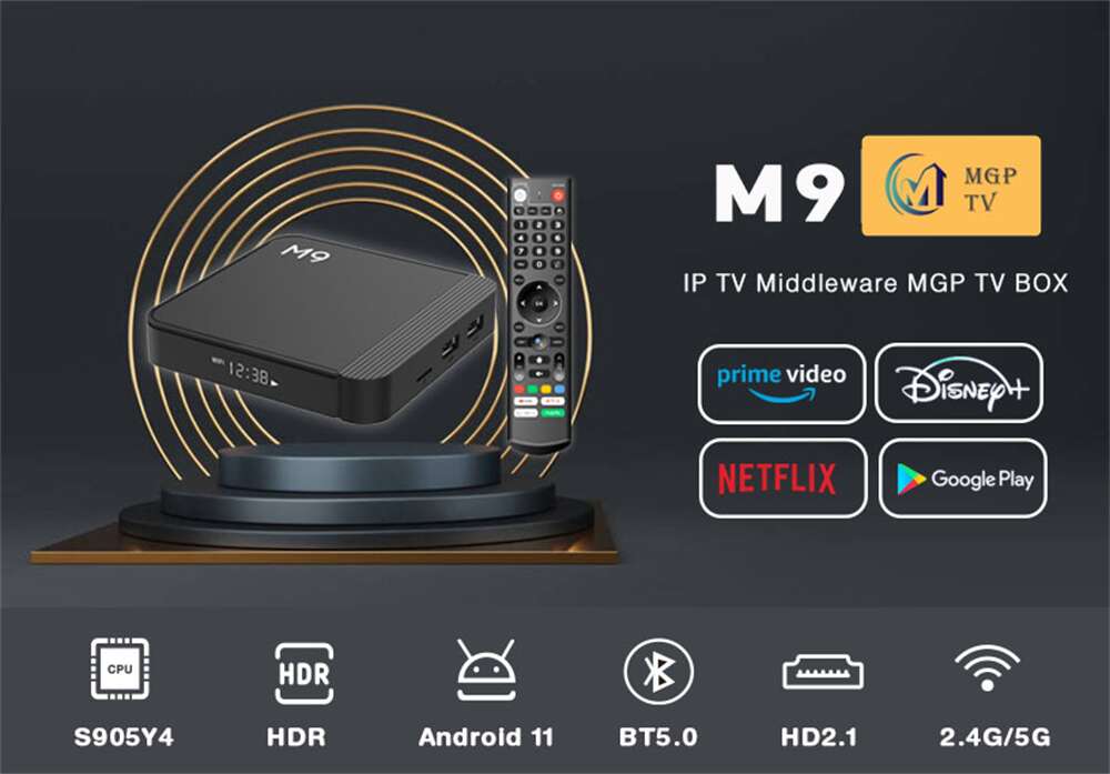 M9 Amlogic S905y4 android tv box China manufacturer factory