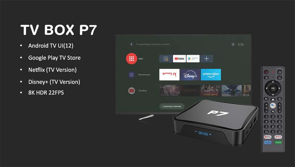 P7 Allwinner H618 android tv box China manufacturer supplier