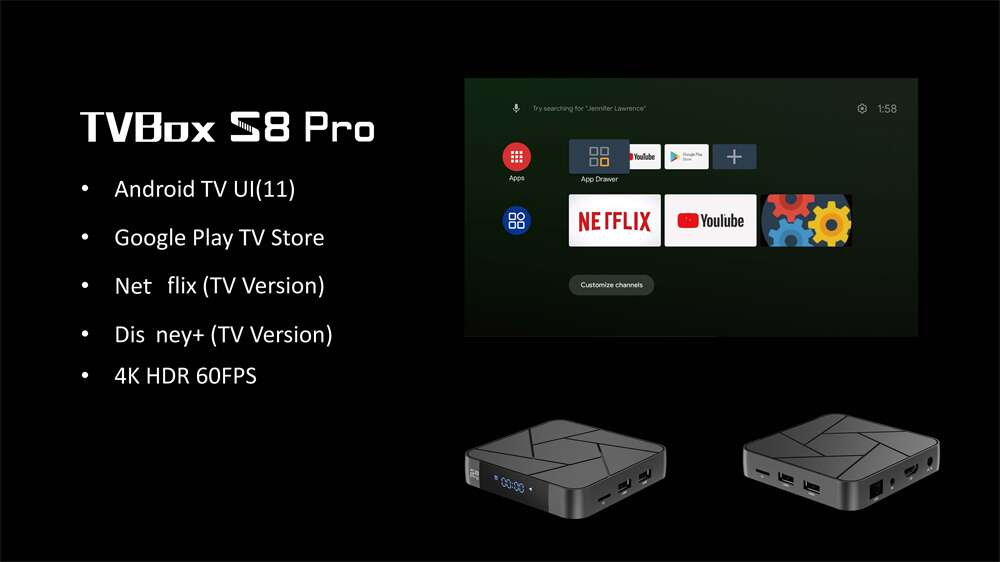 S8 Pro Amlogic S905W2 IPTV ящик Китай производитель поставщик