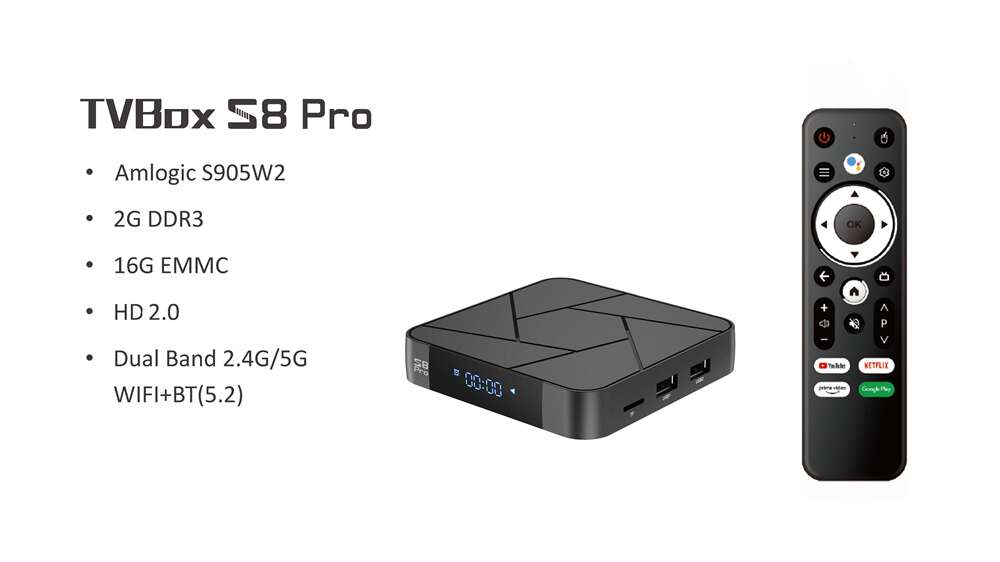 S8 Pro Amlogic S905W2 IPTV ящик Китай производитель поставщик