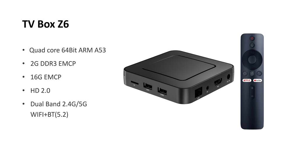 Z6 Allwinner H313 caixa de televisão inteligente fabricante da China OEM