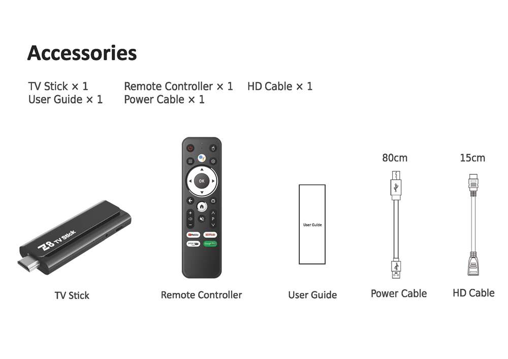 Z8 Stick Allwinner H618 Android-TV - Stick China Hersteller OEM