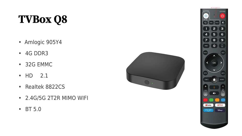 Q8 Amlogic S905y4 ott tv box China manufacturer ODM