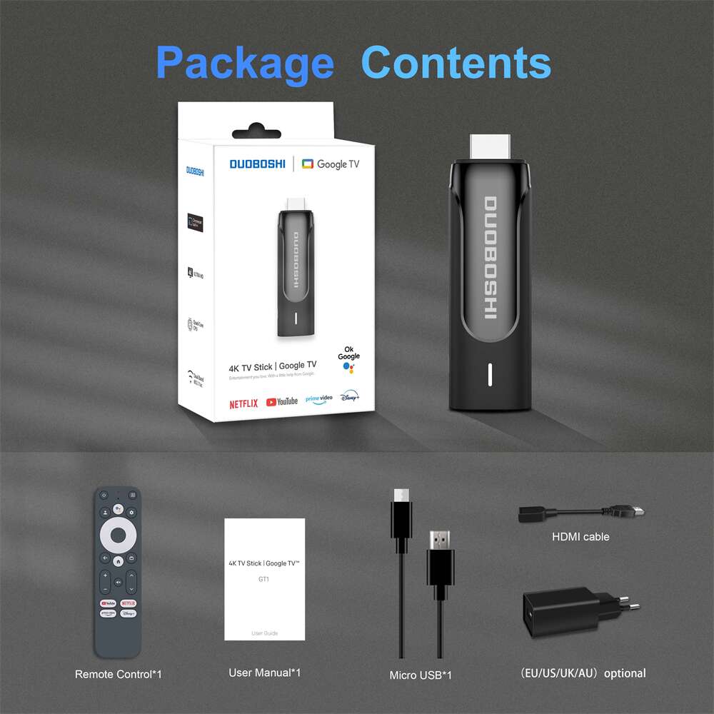 GT1 Amlogic S905y4 Google certificato android tv stick Cina produttore fornitore