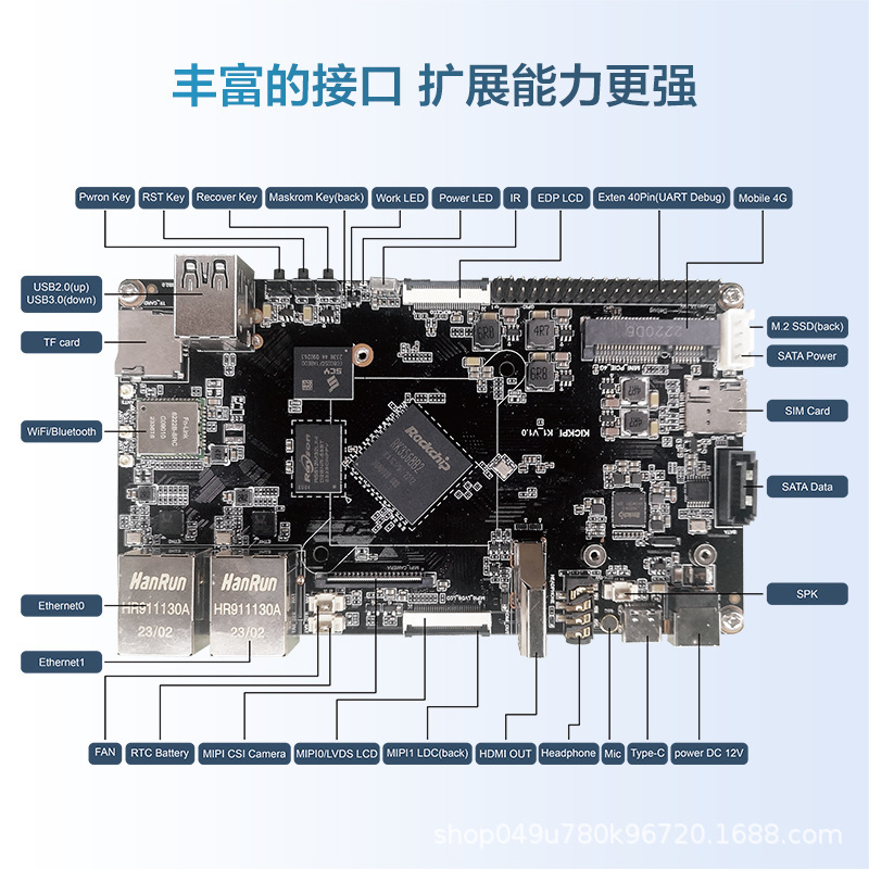 K1 RockChip RK3568 Entwicklungsplatte