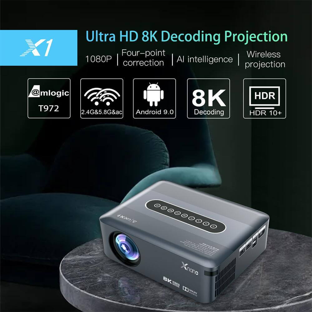 X1 Amlogic T972 android Projector China manufacturer factory