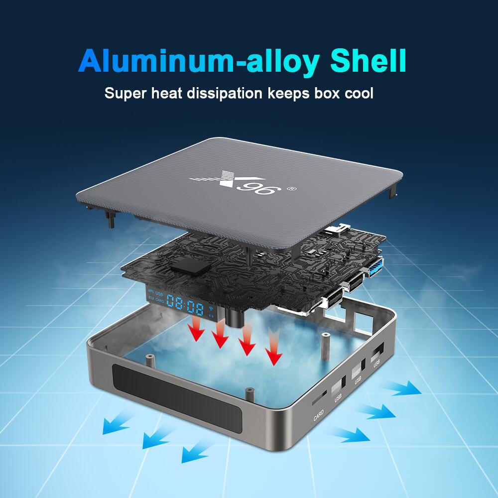 X96 X6 Rockchip RK3566 caja de televisión inteligente fabricante exportador de China