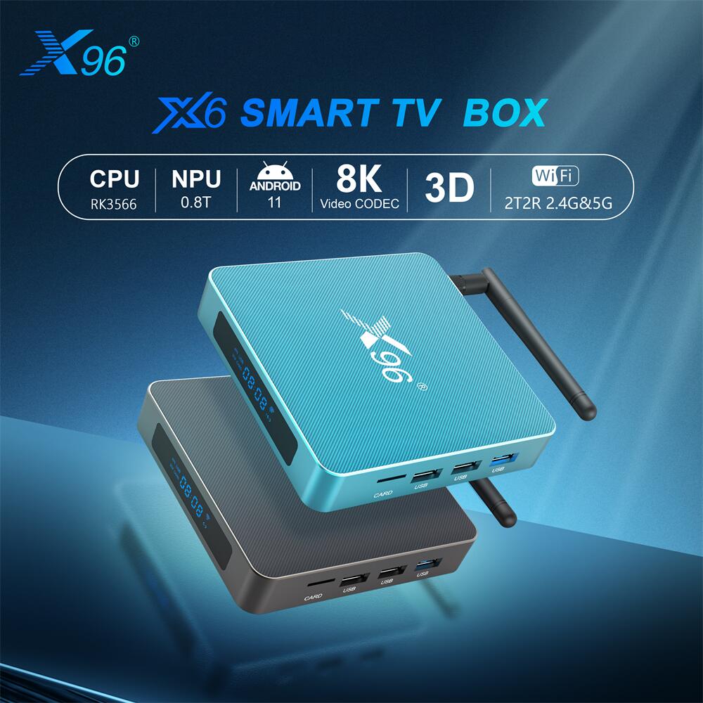 China-Make X96 X6 Rockchip RK3566 smart tv box: Entertainment Delight