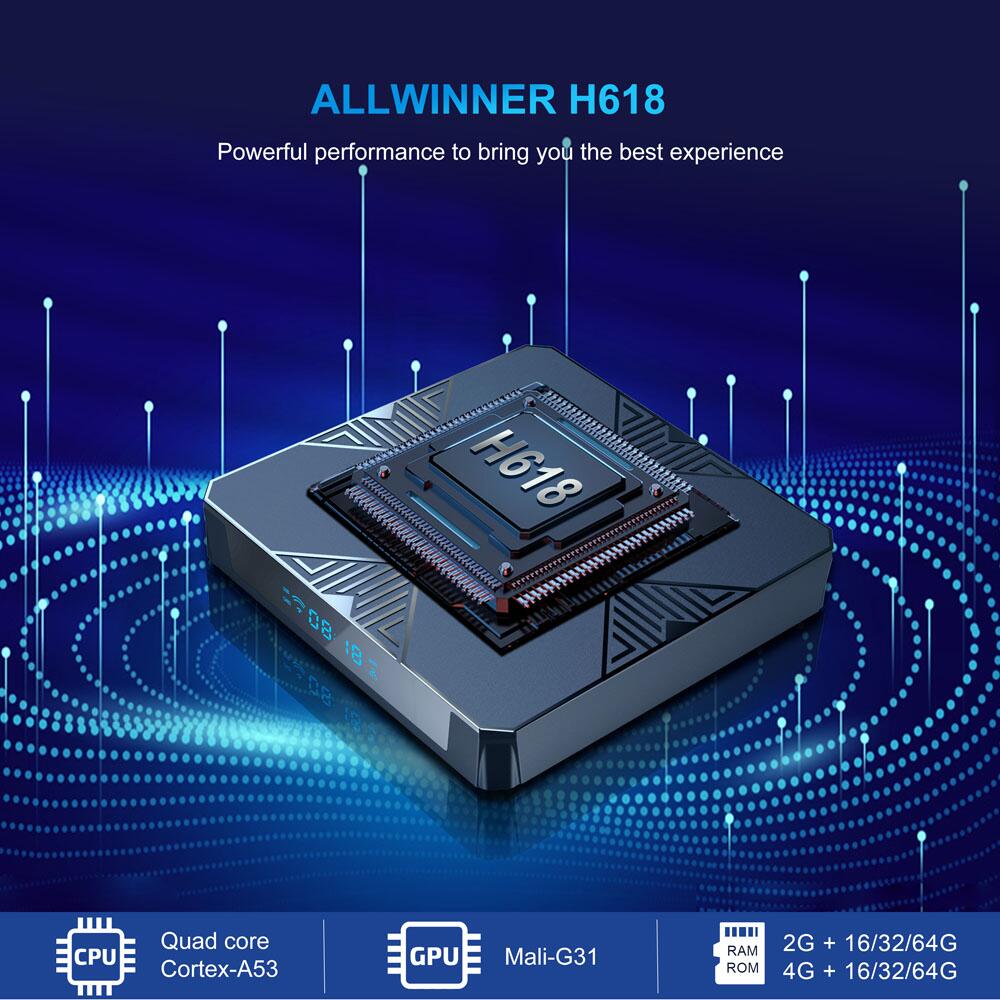 Latest Marvel in Home Media: X98H Allwinner H618 linux tv box