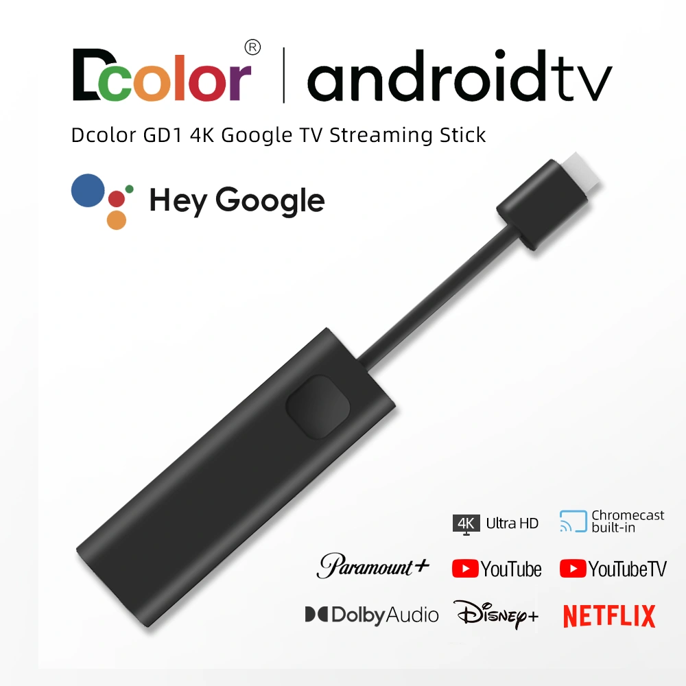 GD1 Google Certified Amlogic S905y4 android smart tv stick OEM manufacturer 1