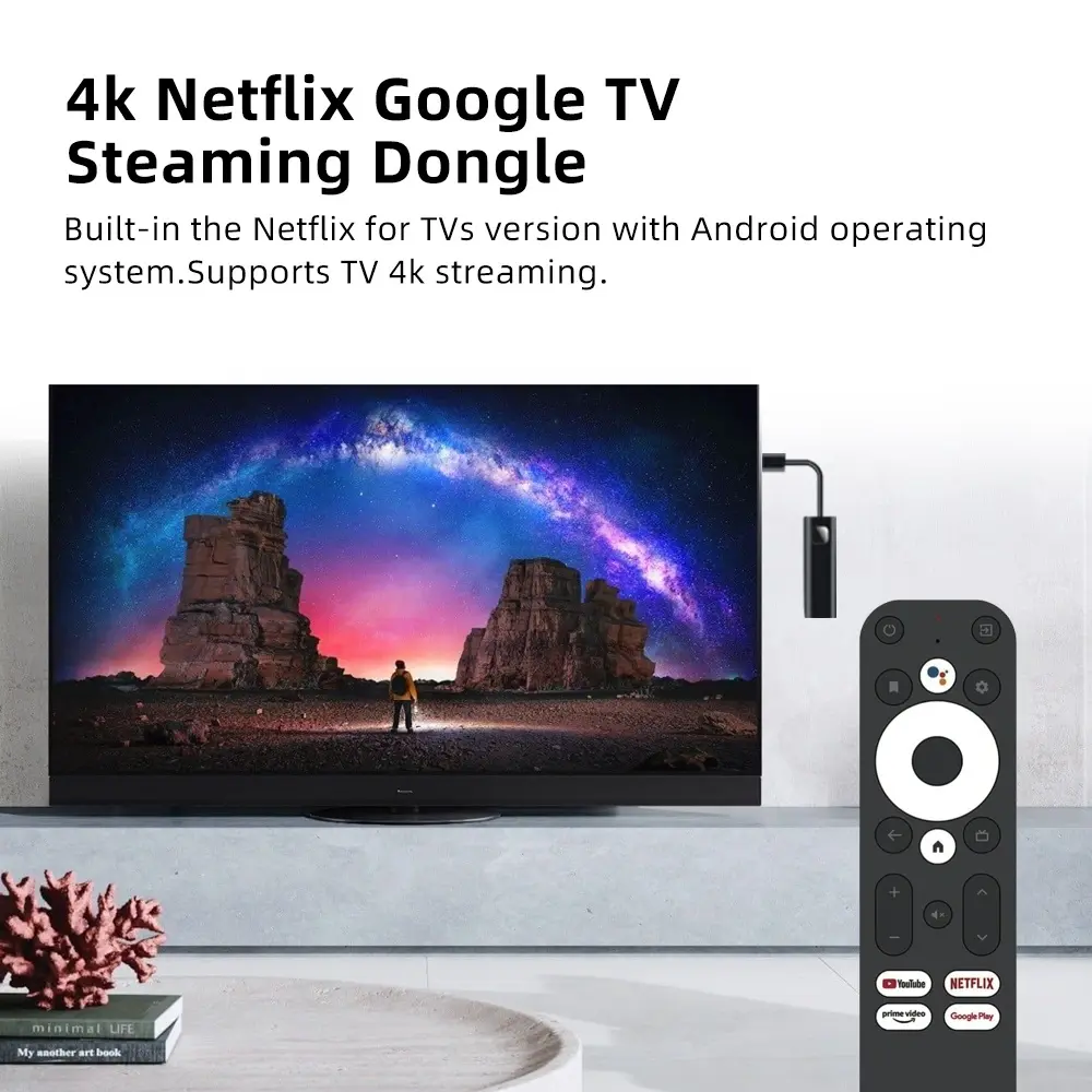 GD1 Google Certified Amlogic S905y4 android smart tv stick source manufacturer 5