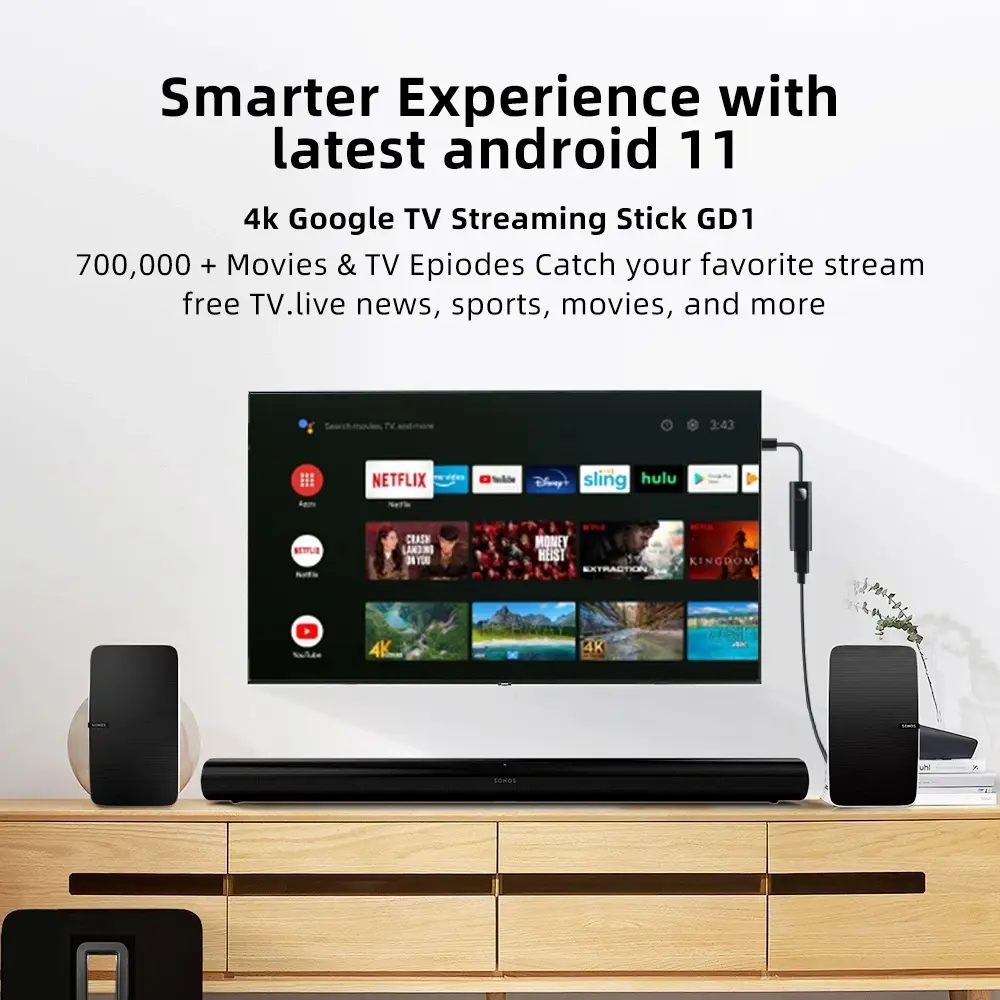 GD1 Google Certified Amlogic S905y4 android smart tv stick Product Image 10