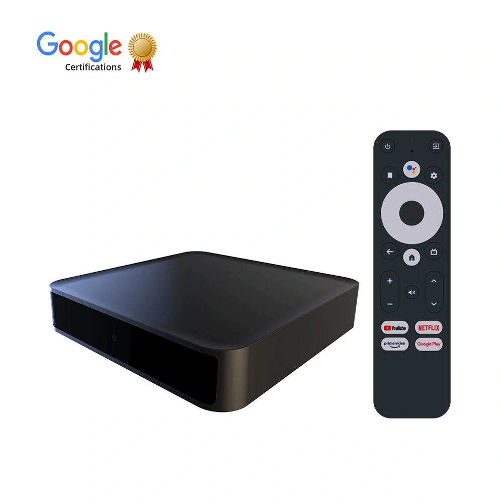 OEM GD2 Google Certified Amlogic S905y4 tv boxes China  Manufacturer