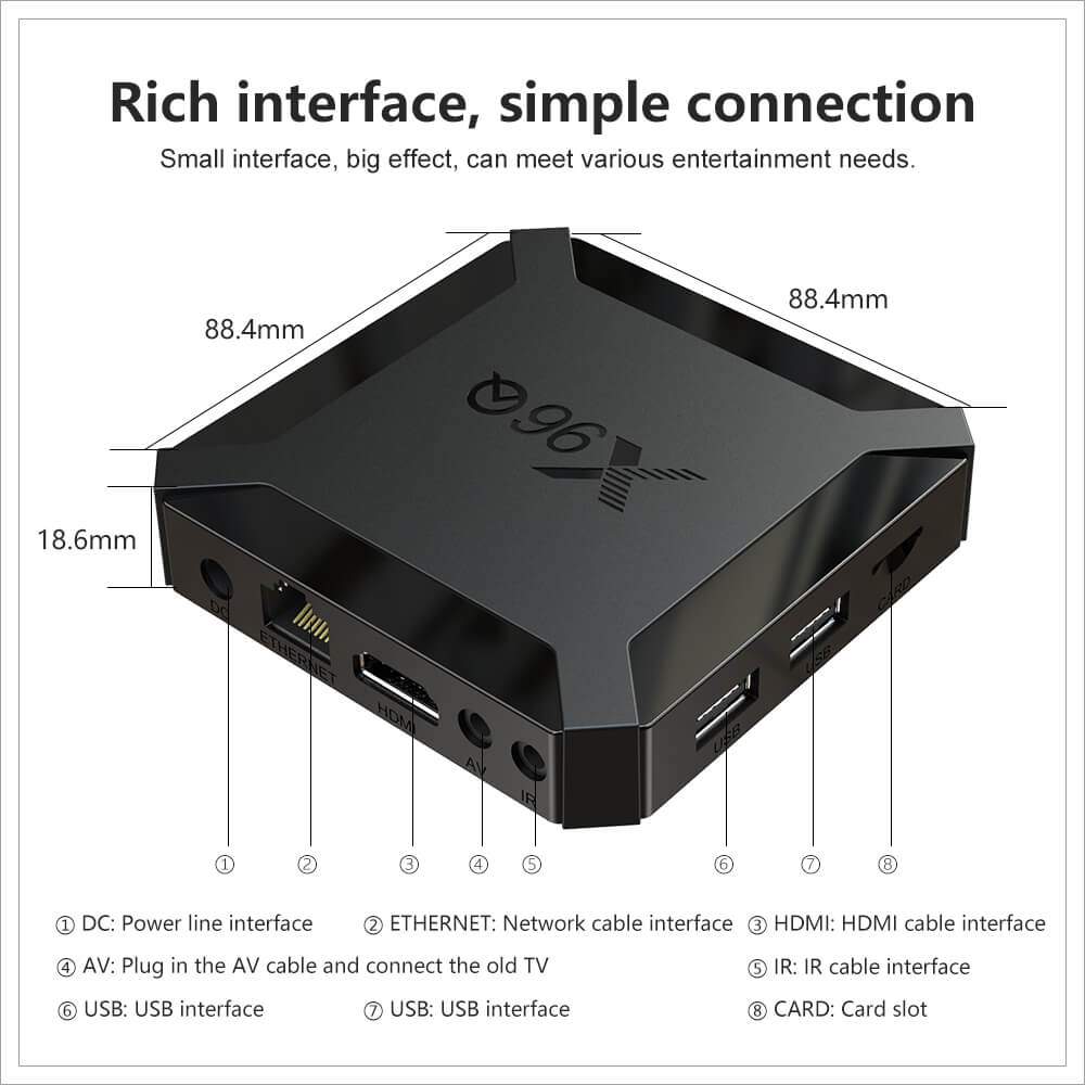 X96 Q Allwinner H313电视盒 ODM manufacturer 2
