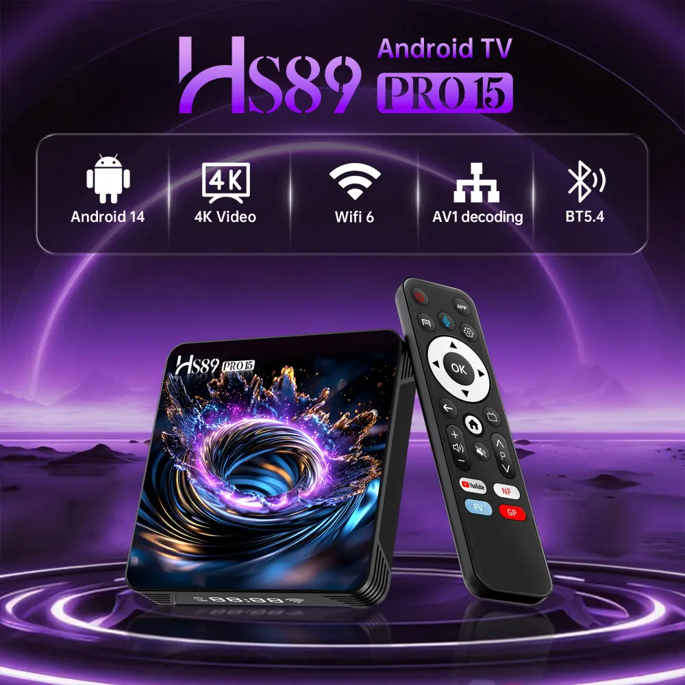 HS89 PRO RockChip RK3539安卓电视盒 china source manufacturer 1