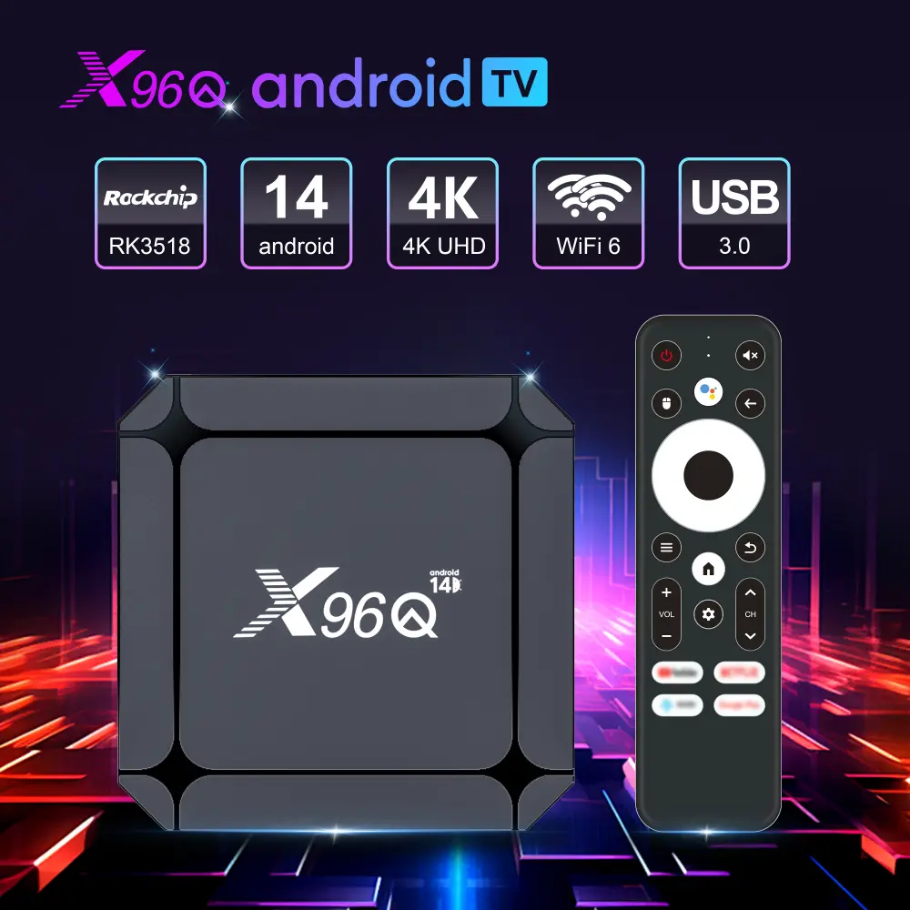 RockChip RK3518 X96Q RK3518 smart tv box source manufacturer 1