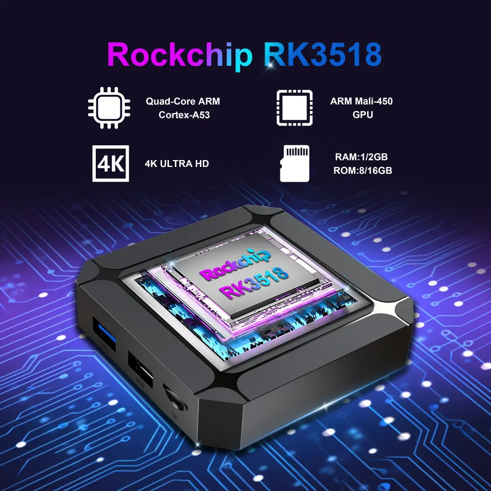 RockChip RK3518 X96Q RK3518 smart tv box OEM manufacturer 2